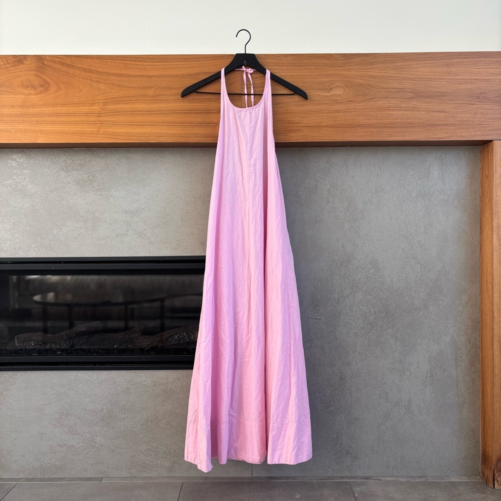 Free People Pink Maxi Dress with Flowing Silhouette